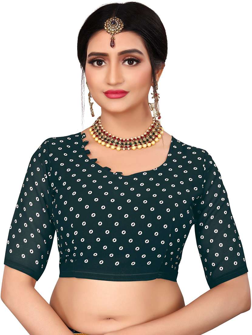 women green printed saree - 21696882 -  Standard Image - 3