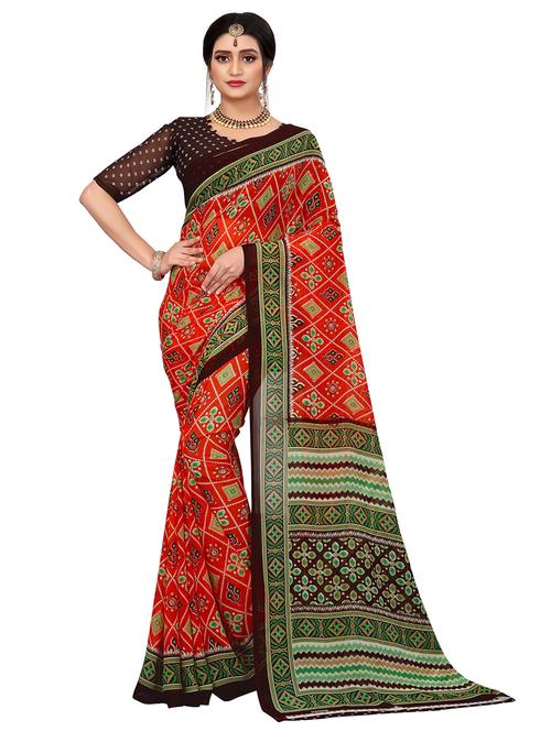 women red printed saree - 21696884 -  Standard Image - 0