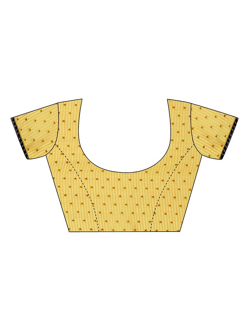 women yellow self design saree - 21696909 -  Standard Image - 3