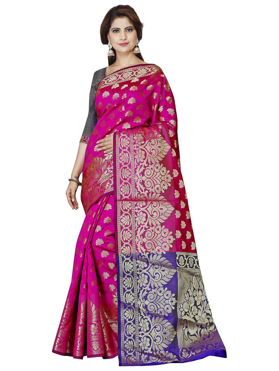 women self design banarasi saree - 21696984 - Zoom Image - 0