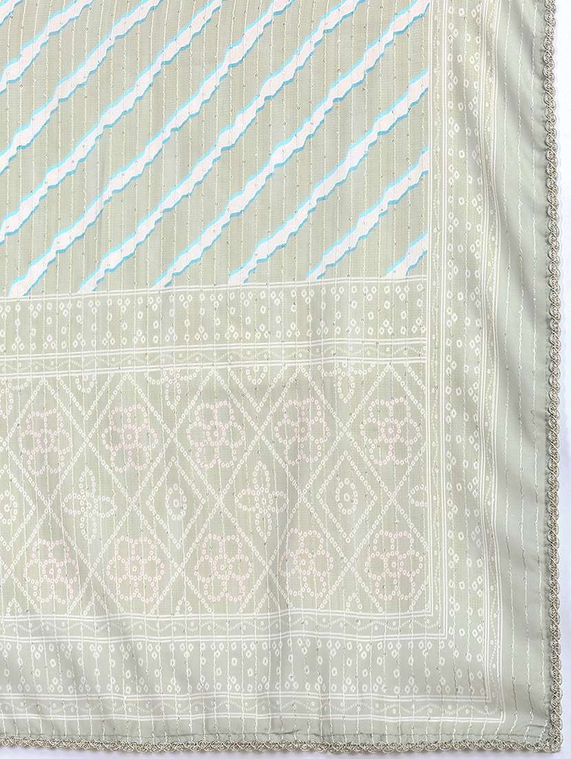 women three quarter sleeve kurta pant with dupatta set - 21697100 -  Standard Image - 8