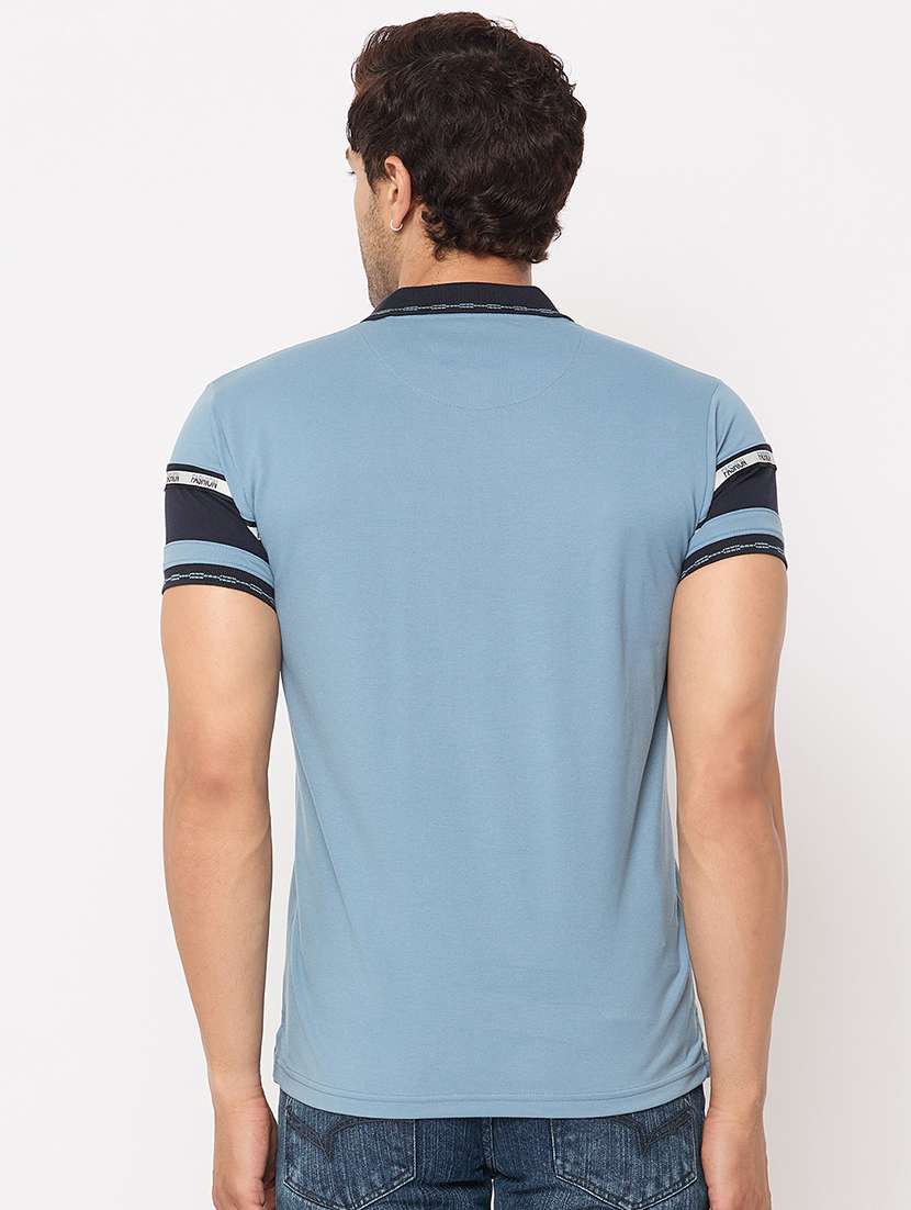 men color block short sleeve t-shirt - 21697121 -  Standard Image - 3