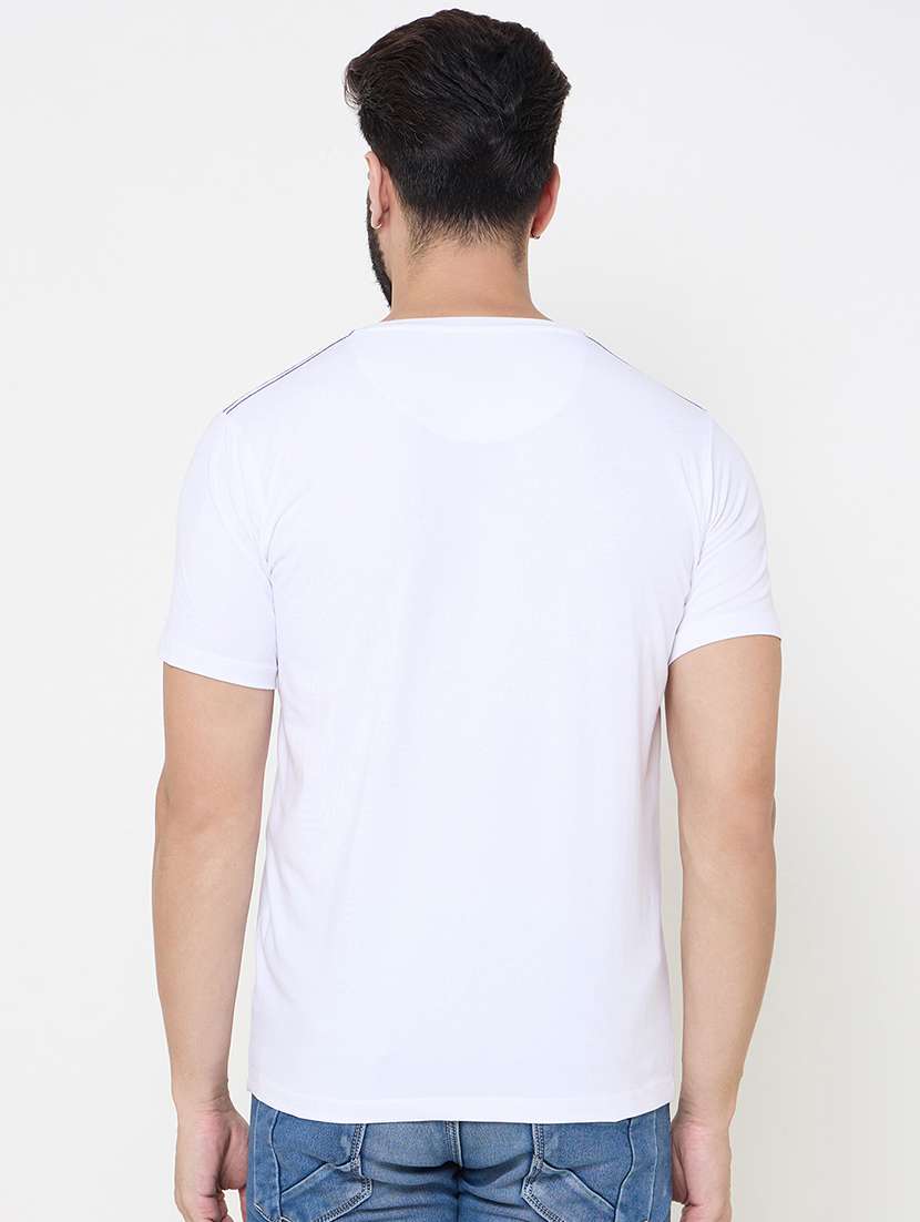 men front print short sleeve t-shirt - 21697123 -  Standard Image - 3