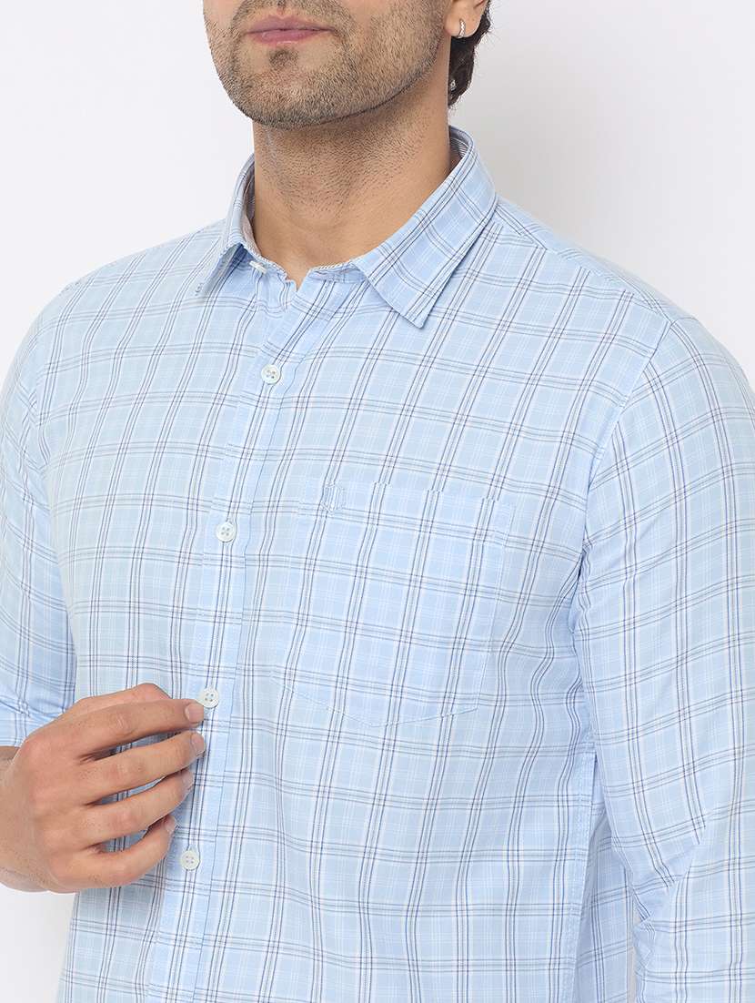 men checkered long sleeve casual shirt - 21697427 -  Standard Image - 5