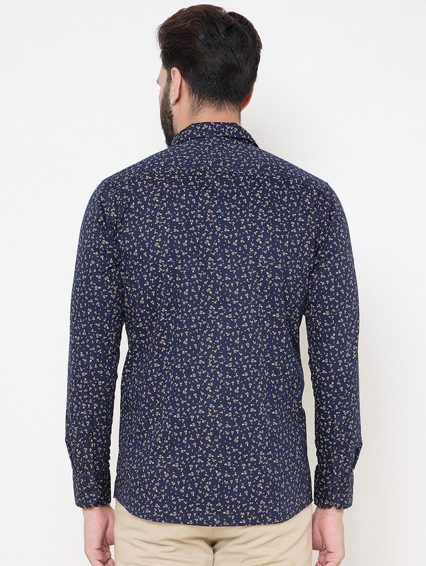 blue cotton casual shirt - 21697435 - Standard Image - 3