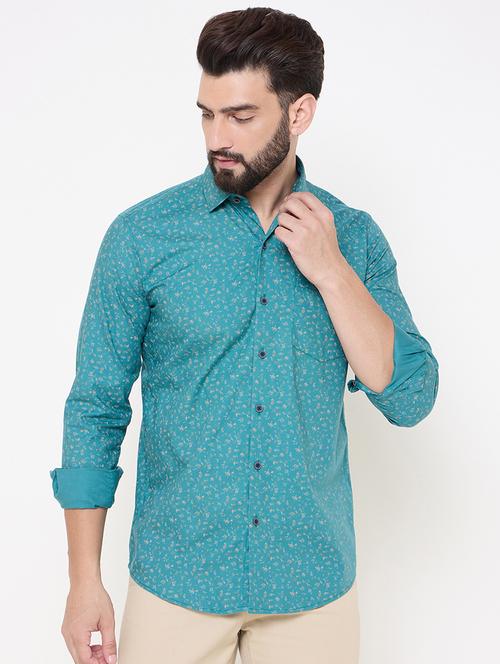 blue cotton casual shirt - 21697437 -  Standard Image - 0