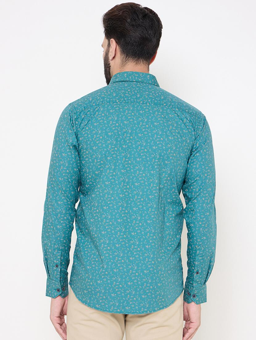 blue cotton casual shirt - 21697437 - Standard Image - 3