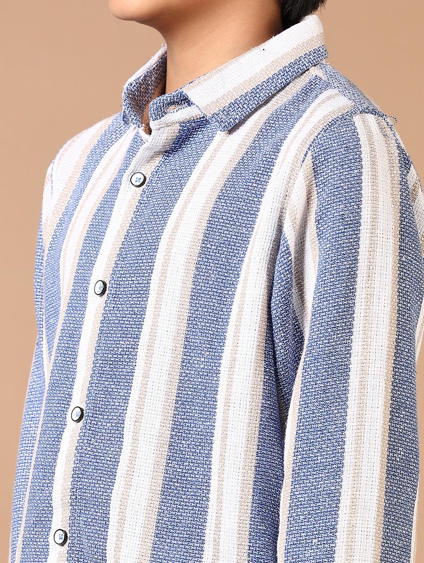 boys striped long sleeve casual shirt - 21697580 - Standard Image - 5