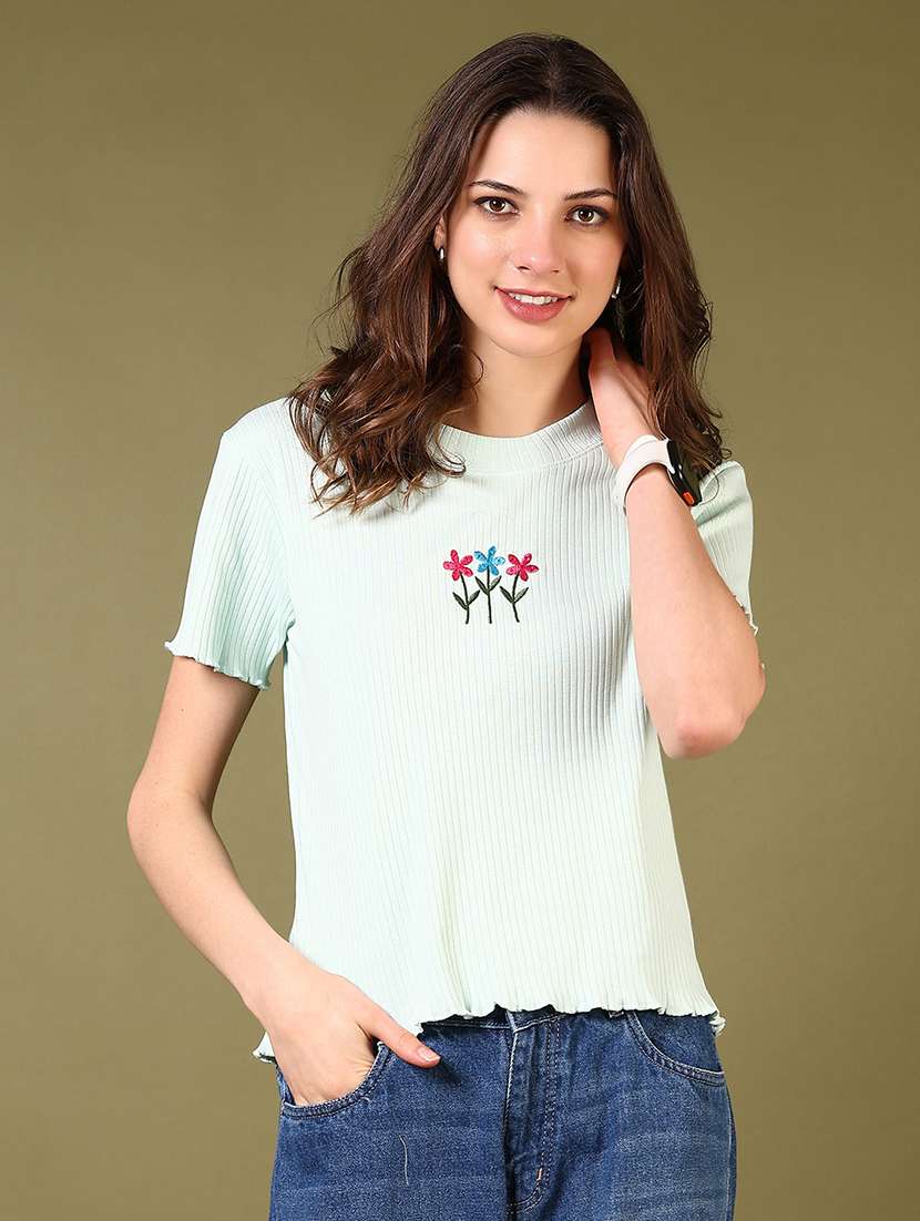 women printed short sleeve t-shirt