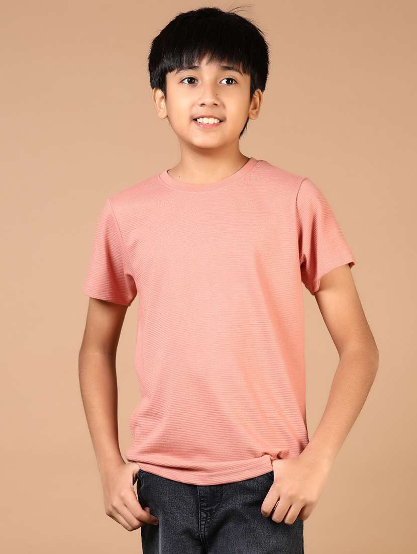 boys solid short sleeve t-shirt