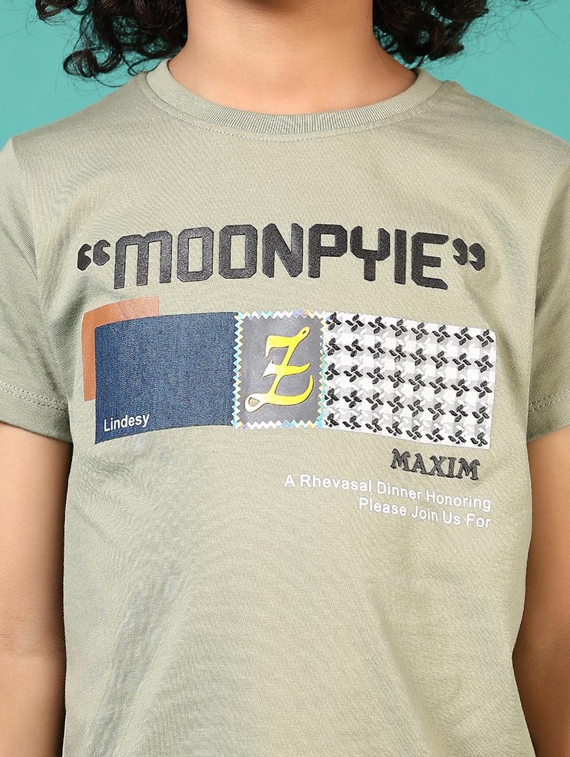 boys chest print round neck t-shirt - 21697661 - Standard Image - 5