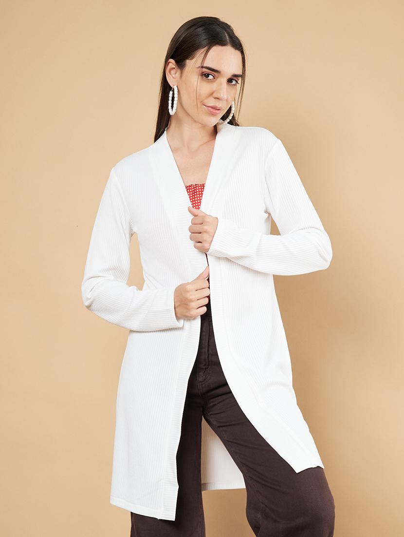 women solid long sleeve shrug - 21697970 - Zoom Image - 0