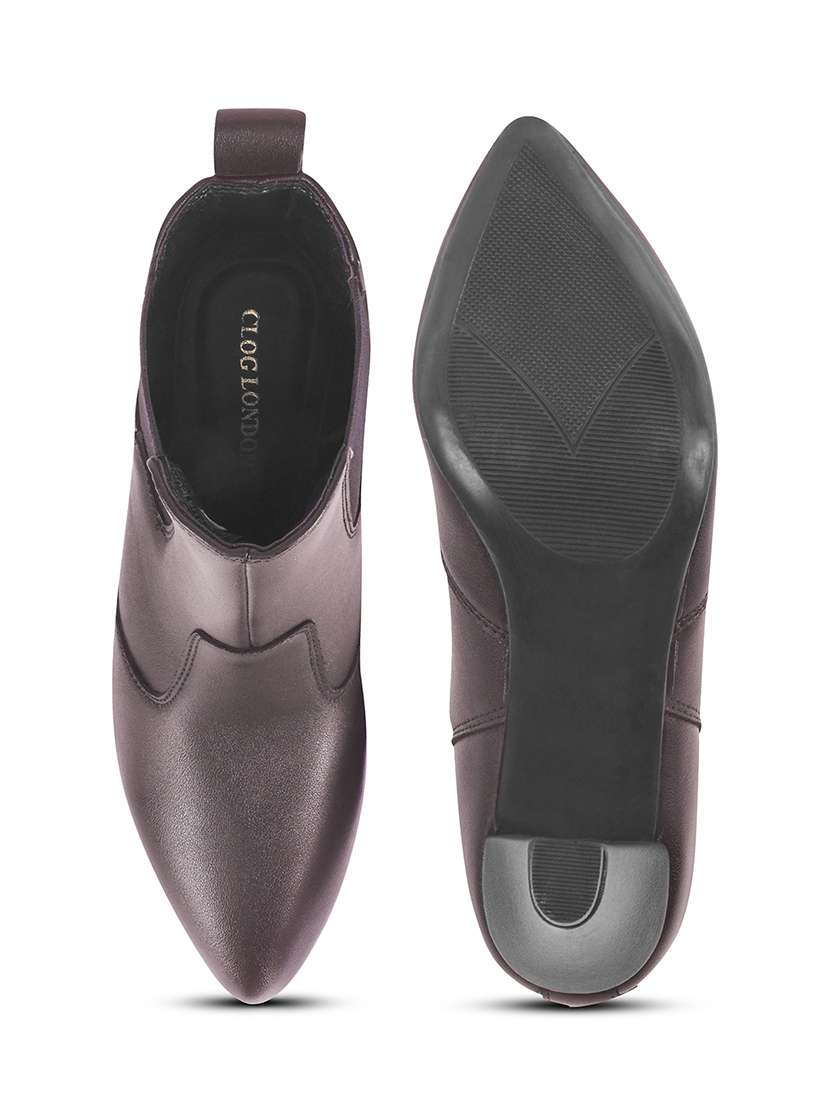 women brown solid ankle boots - 21698007 -  Standard Image - 5