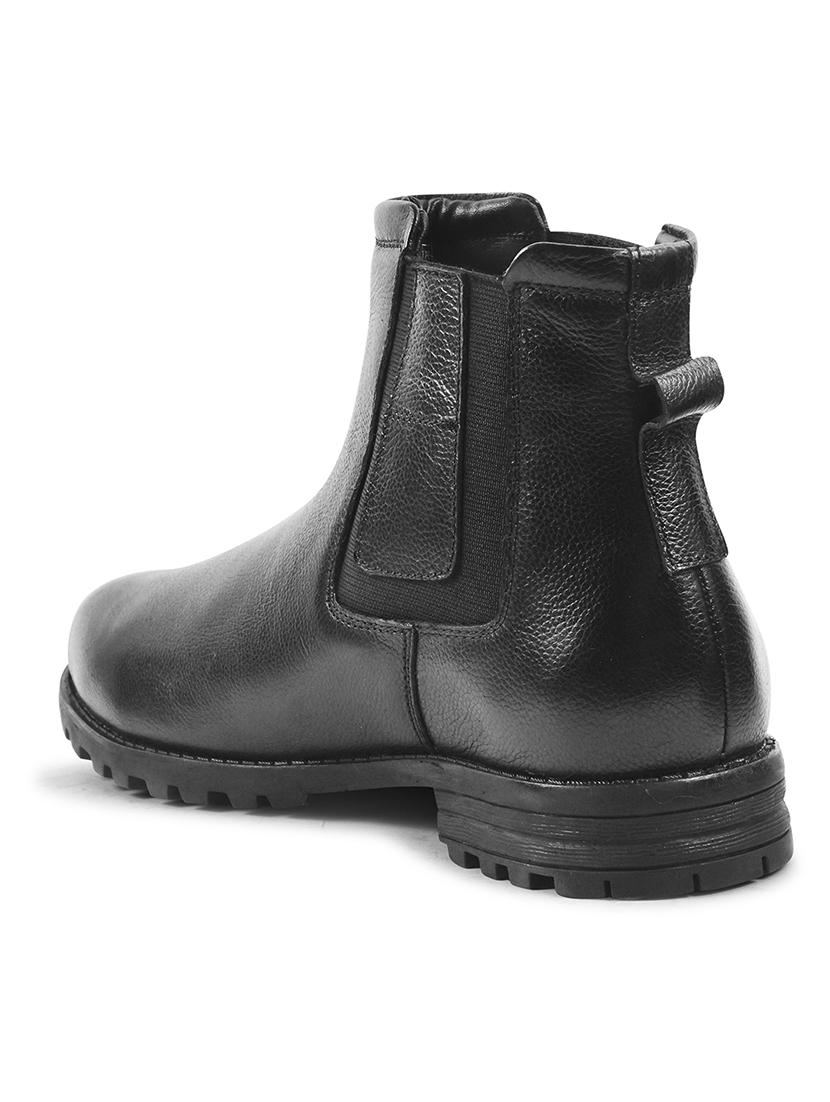 men black slip on boots - 21698010 - Standard Image - 3