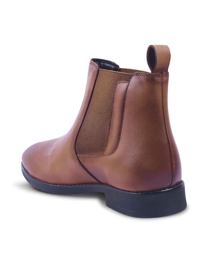 men tan slip on boots - 21698013 - Standard Image - 3