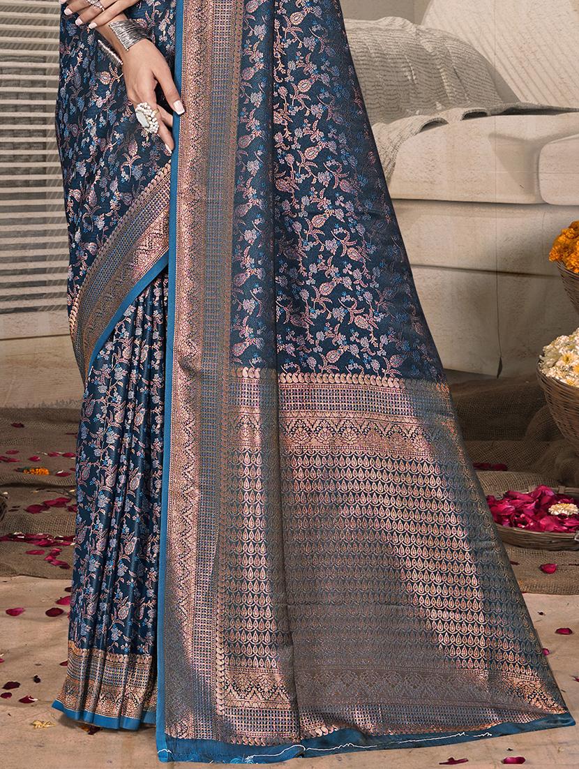 women self design banarasi saree with blouse - 21698235 - Standard Image - 3