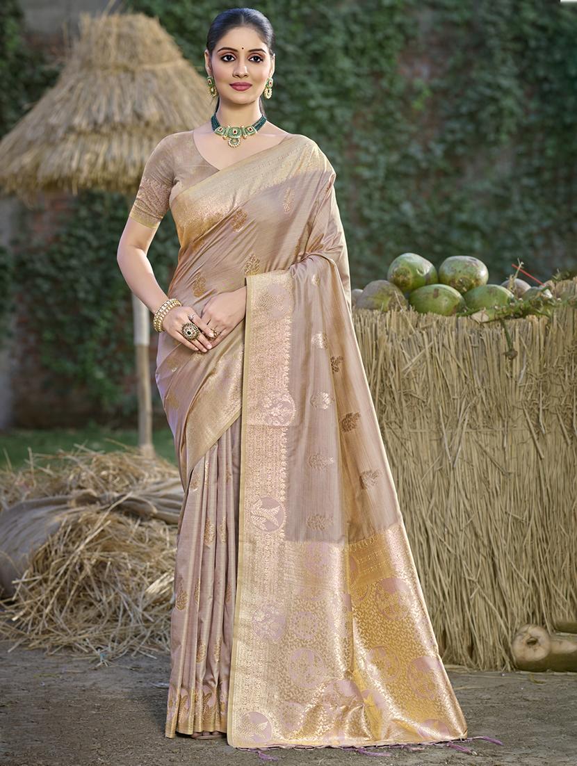 women self design banarasi saree with blouse - 21698250 - Zoom Image - 0