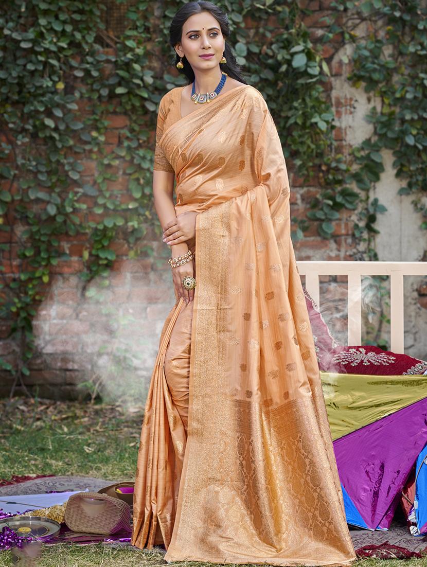 women self design banarasi saree with blouse - 21698327 - Zoom Image - 0