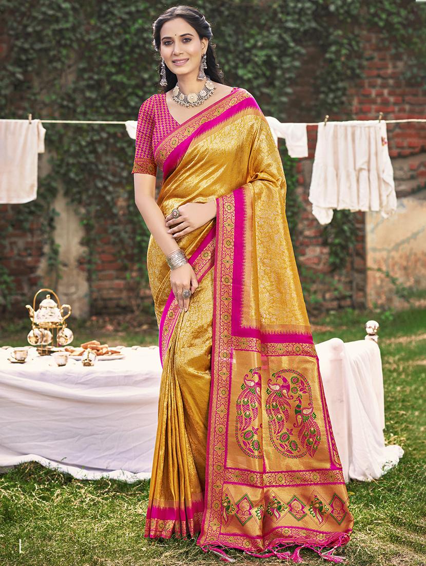 women self design paithani saree with blouse - 21698352 - Zoom Image - 0