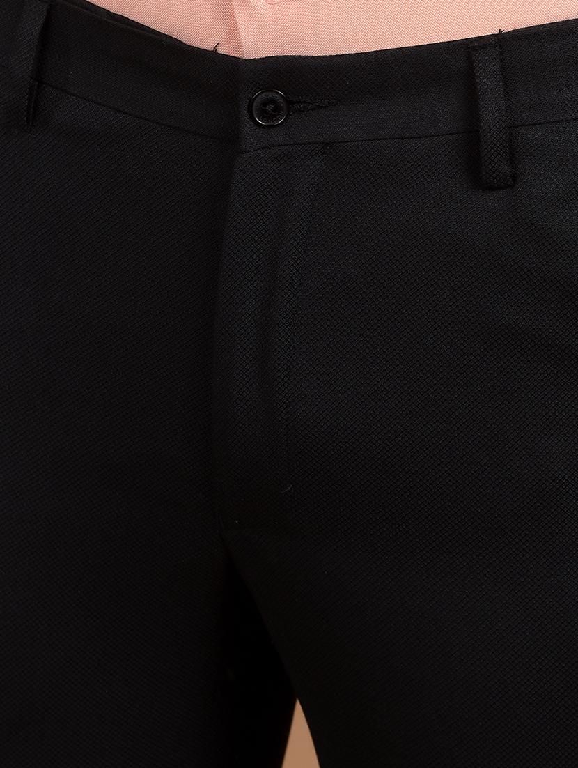 men solid flat front formal trouser - 21698445 - Standard Image - 5