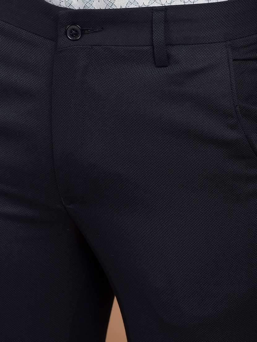 men solid flat front formal trouser - 21698446 -  Standard Image - 5