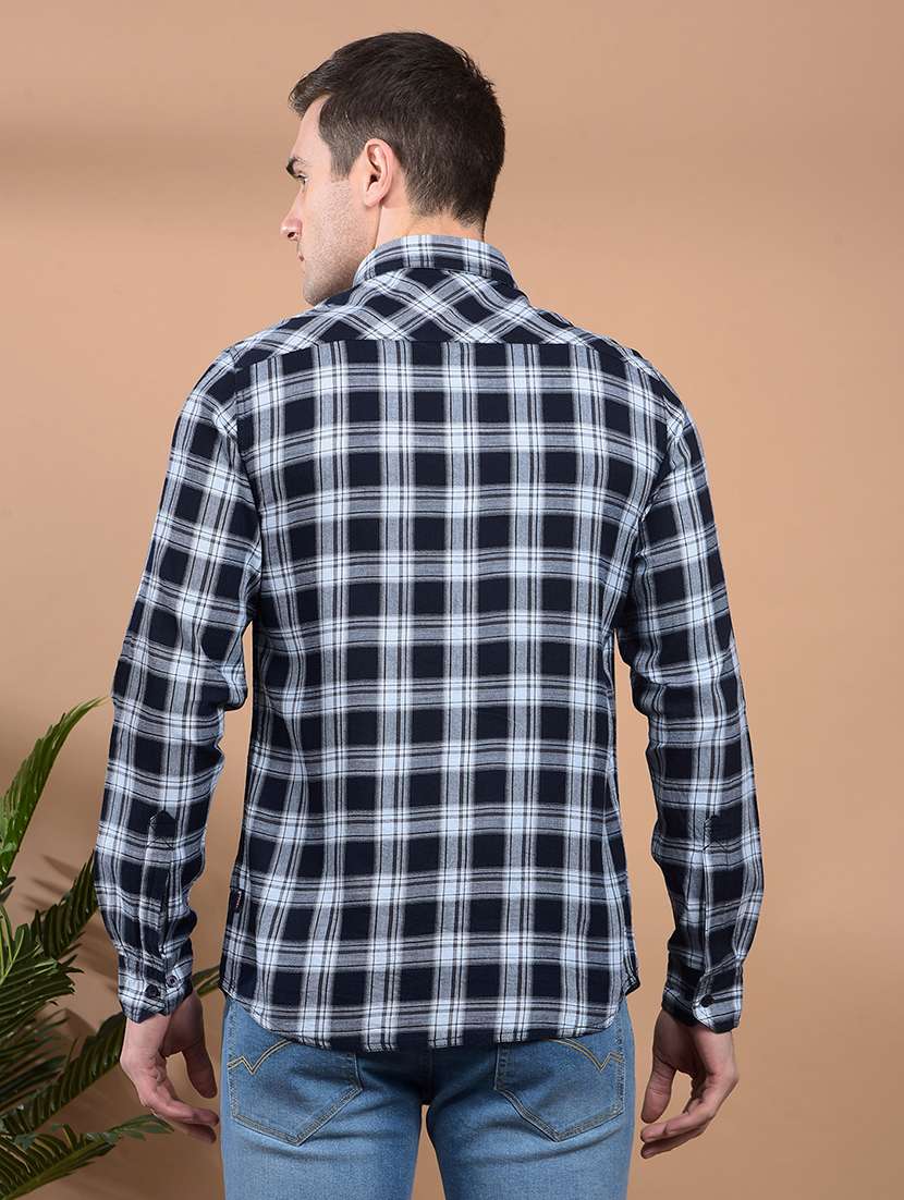 men printed long sleeve casual shirt - 21698454 - Standard Image - 3