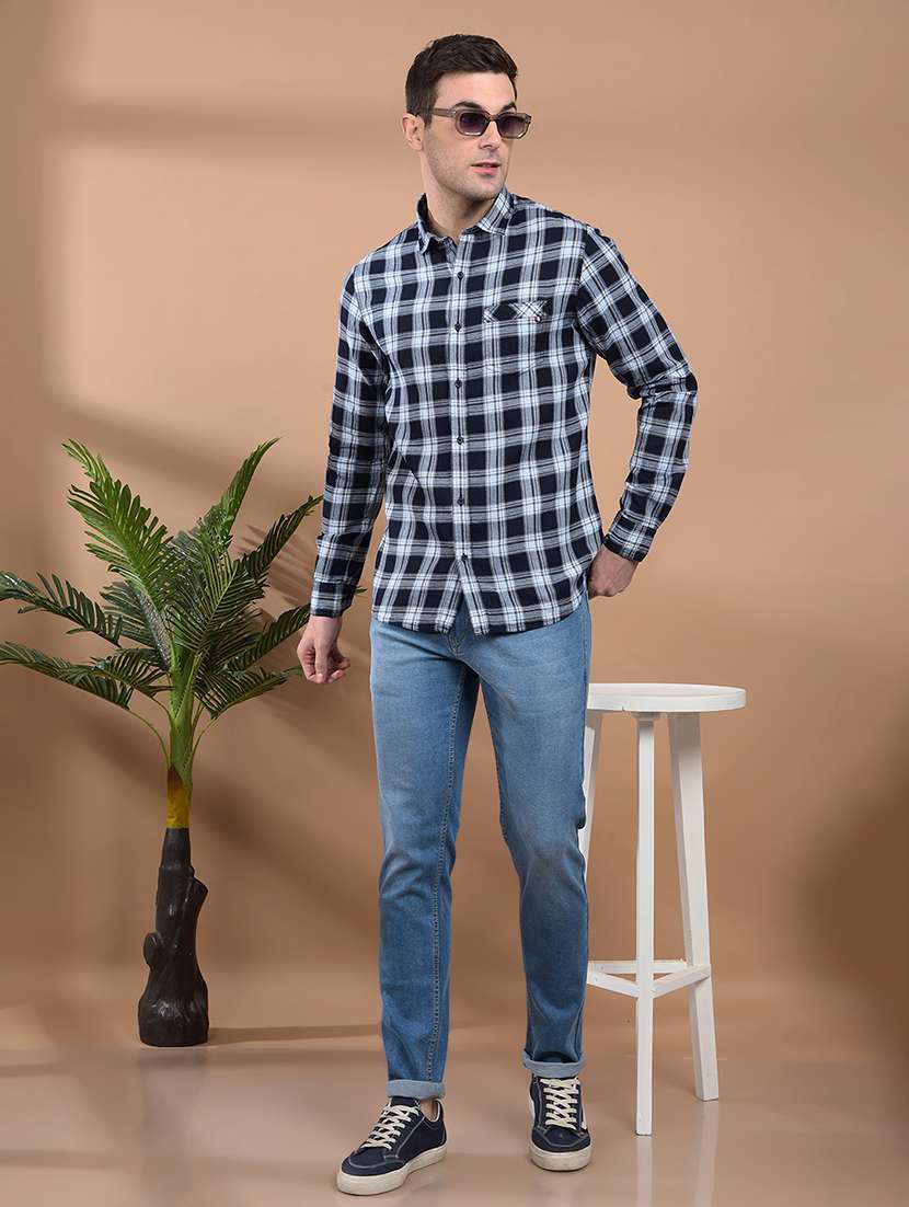 men printed long sleeve casual shirt - 21698454 - Standard Image - 5