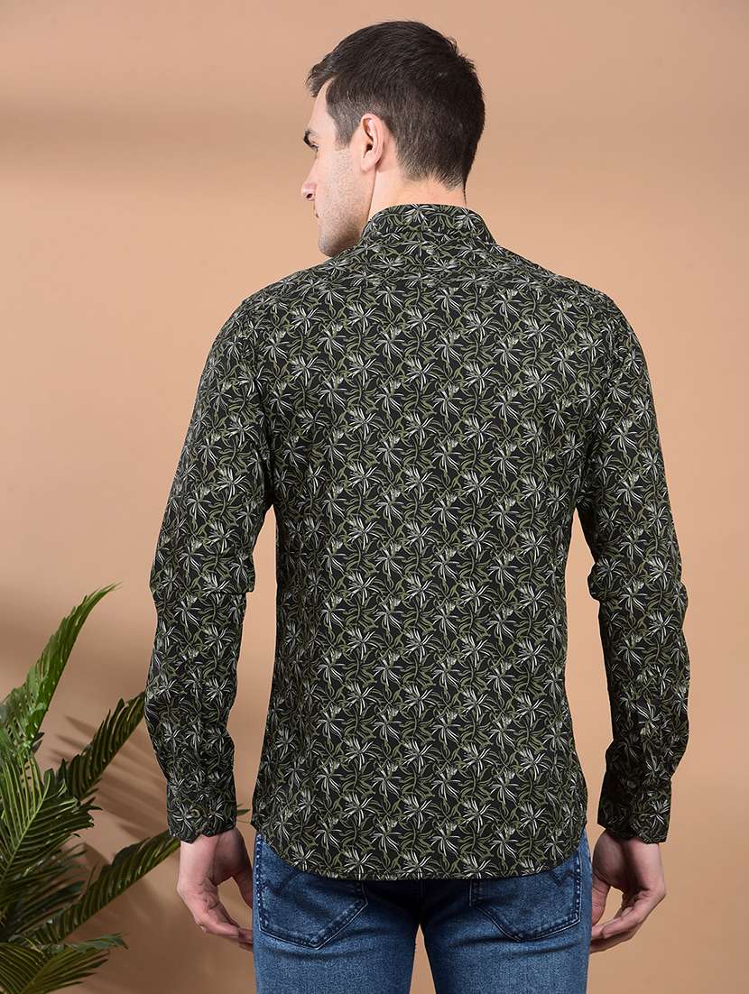 men printed long sleeve casual shirt - 21698455 -  Standard Image - 3