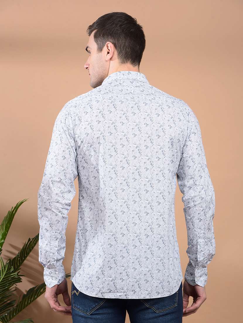 men printed long sleeve casual shirt - 21698459 -  Standard Image - 3