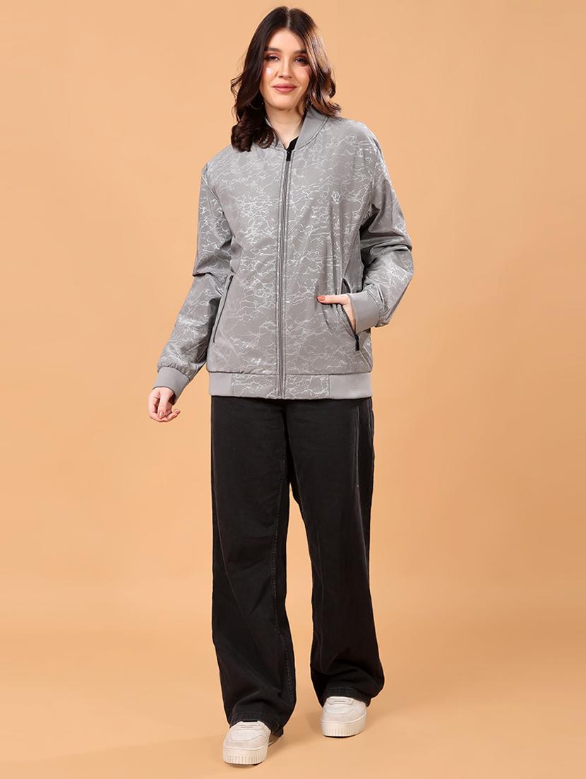 women printed long sleeves regular jacket - 21698488 - Standard Image - 3