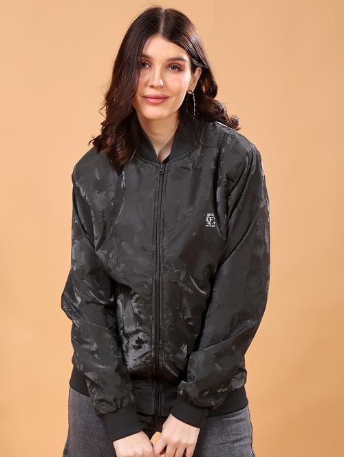 women printed long sleeves regular jacket - 21698490 - Standard Image - 0
