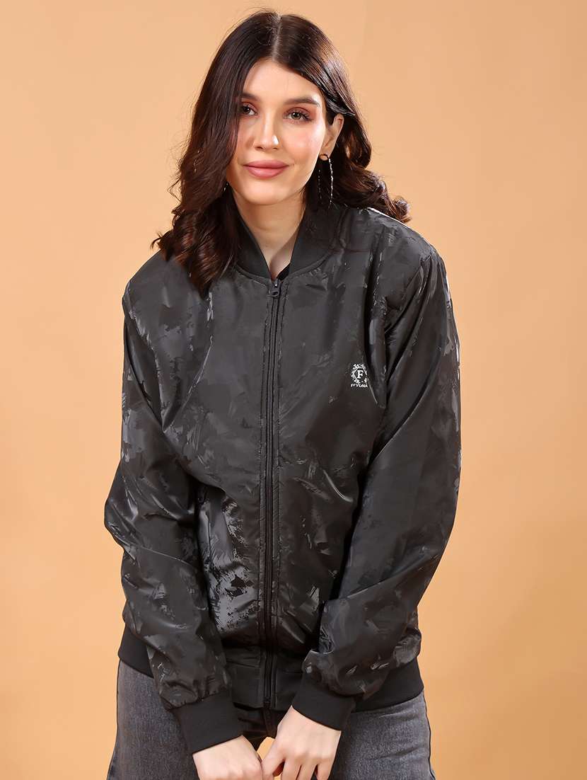 women printed long sleeves regular jacket - 21698490 - Zoom Image - 0