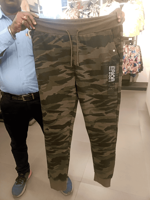 olive poly cotton single jersey track pant - 21698826 - Standard Image - 0