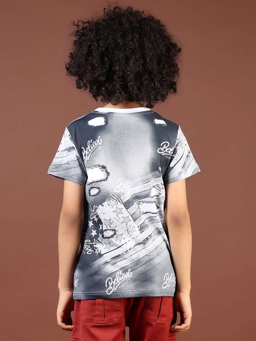 boys printed short sleeve regular fit t-shirt - 21698850 -  Standard Image - 3