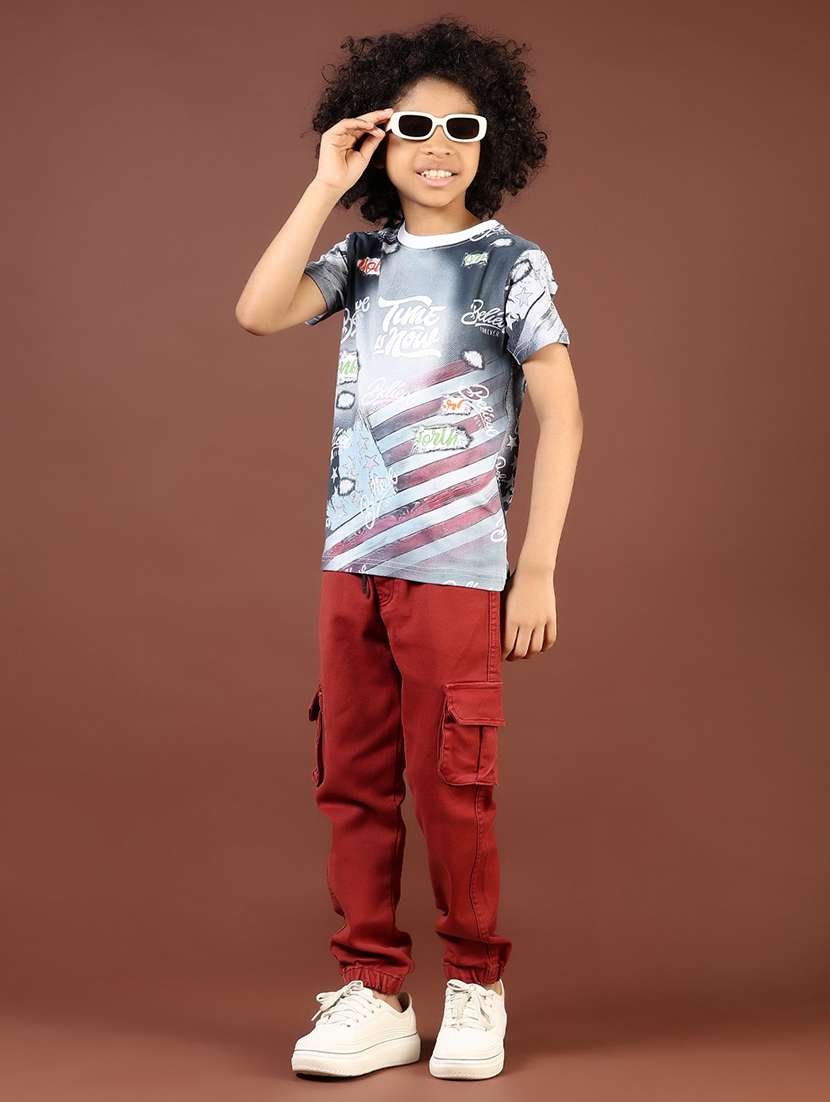 boys printed short sleeve regular fit t-shirt - 21698850 -  Standard Image - 5