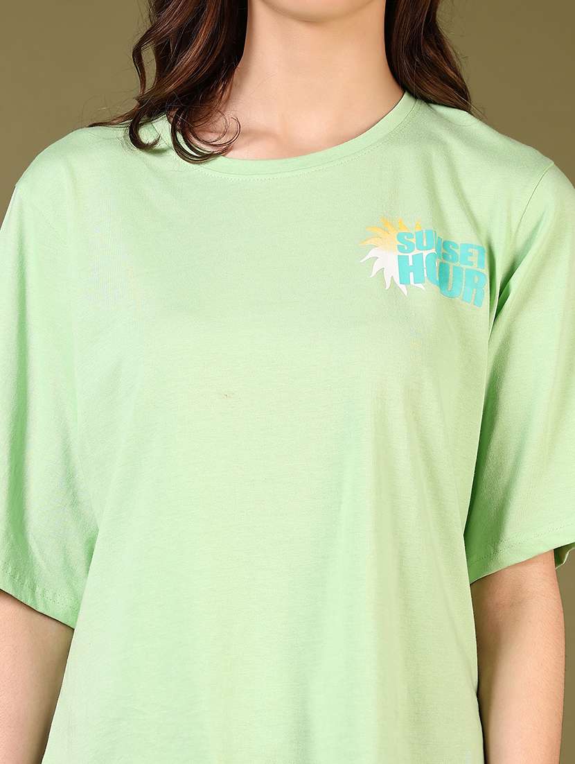 women back print short sleeve t-shirt - 21698914 - Standard Image - 3