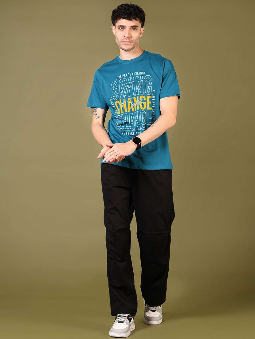 men front print short sleeve t-shirt - 21698963 -  Standard Image - 3