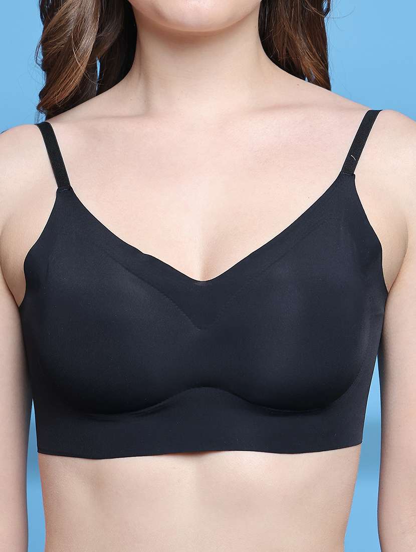 women solid bras and panty set - 21699363 -  Standard Image - 3