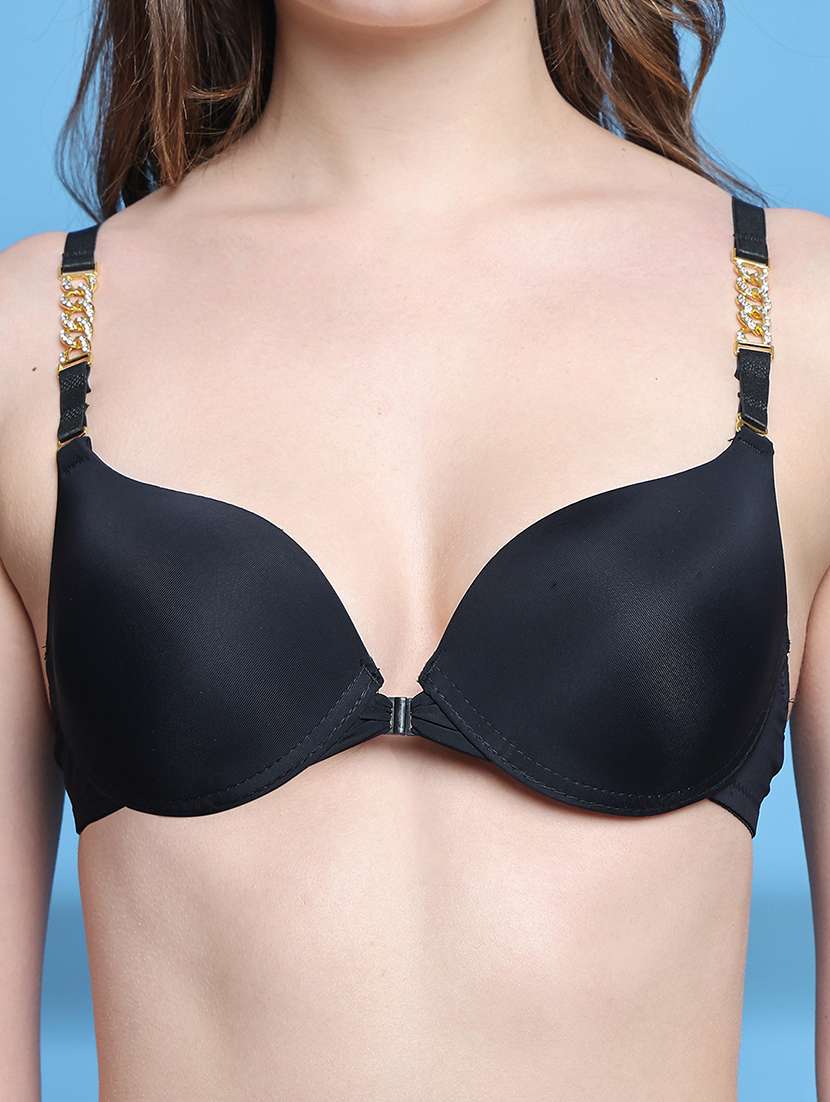 women solid bras and panty set - 21699376 -  Standard Image - 3