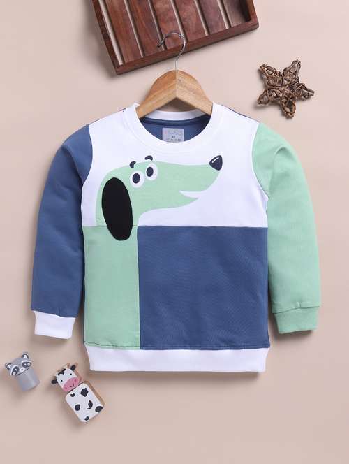 kids printed long sleeve sweatshirt - 21699395 - Standard Image - 0