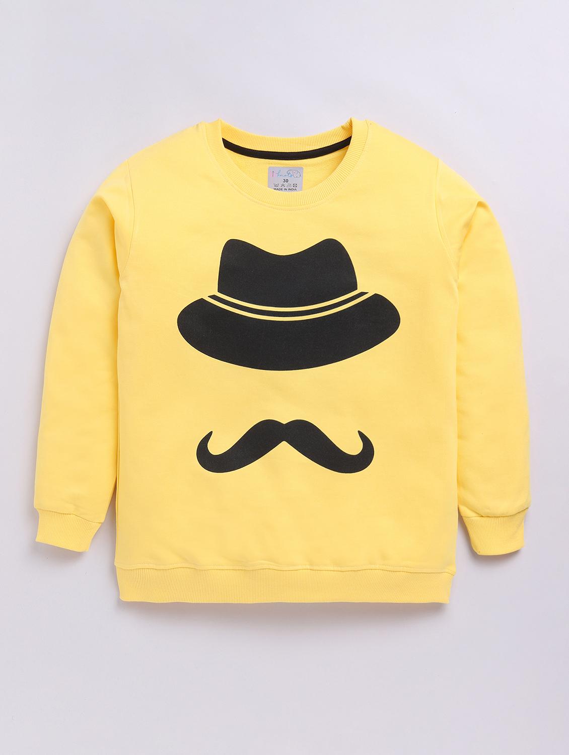 kids printed long sleeve sweatshirt