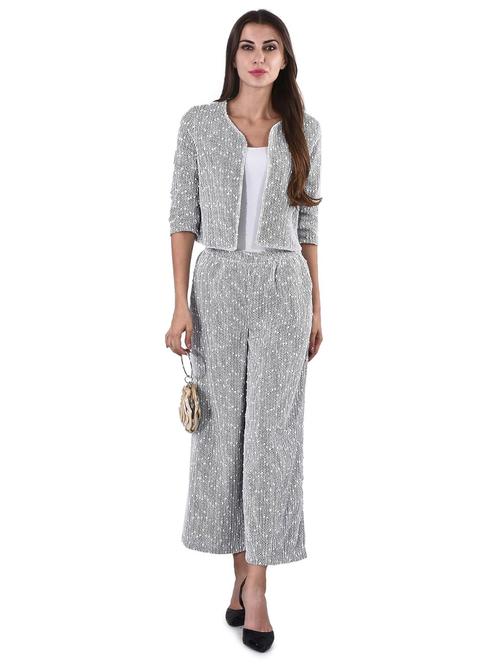women black three quarter sleeve crop shrug - 21699596 - Standard Image - 0