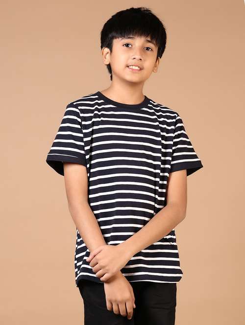 boys striped short sleeve t-shirt - 21699990 - Standard Image - 0