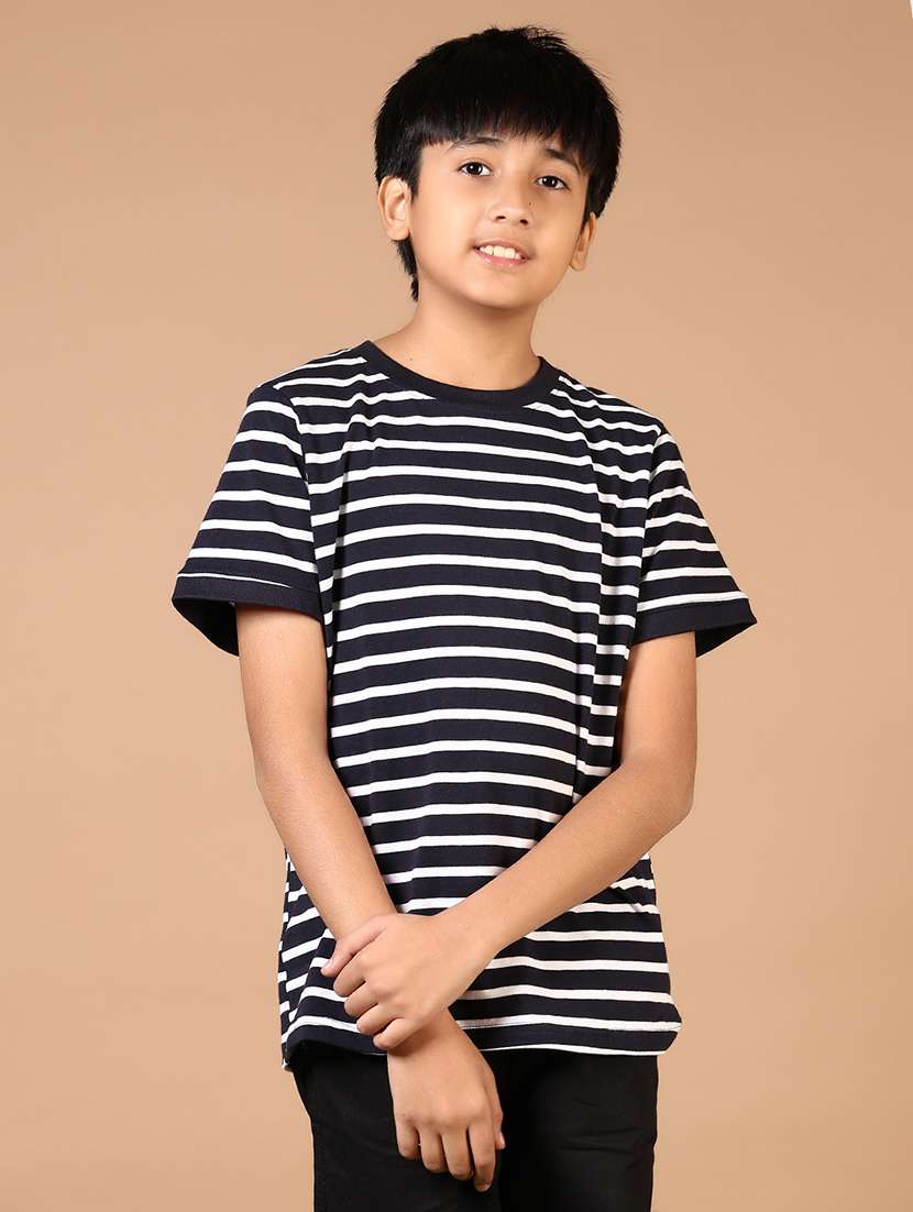 boys striped short sleeve t-shirt - 21699990 - Zoom Image - 0