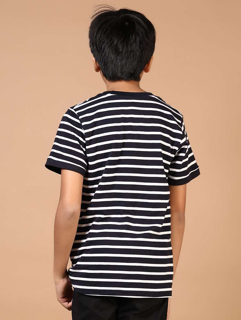 boys striped short sleeve t-shirt - 21699990 - Standard Image - 3