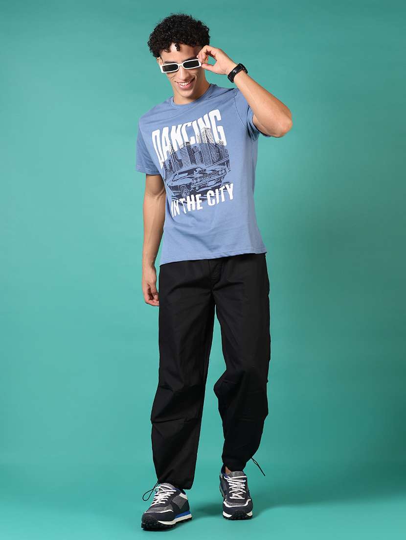 men short sleeves front print t-shirt - 21700035 -  Standard Image - 3