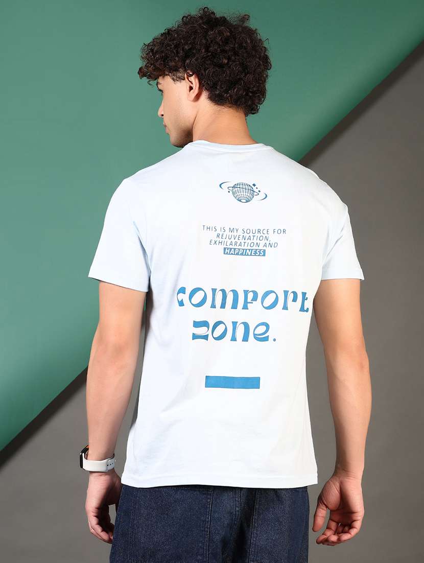 men back print short sleeve regular fit t-shirt