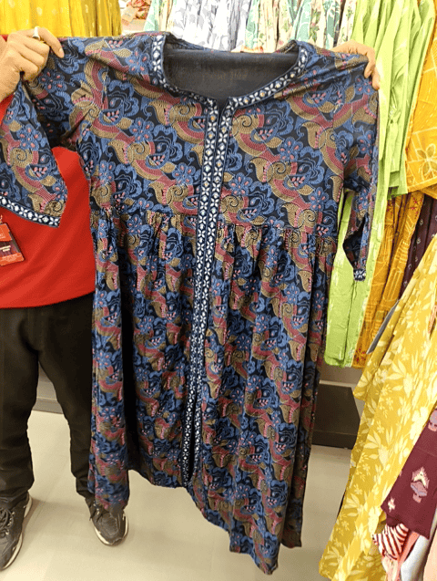 navy blue rayon ethnic dress - 21700671 - Standard Image - 0