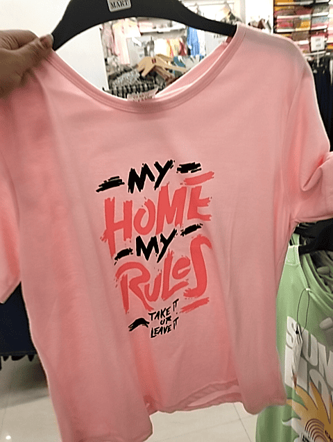 light pink cotton tshirt - 21700677 - Zoom Image - 0