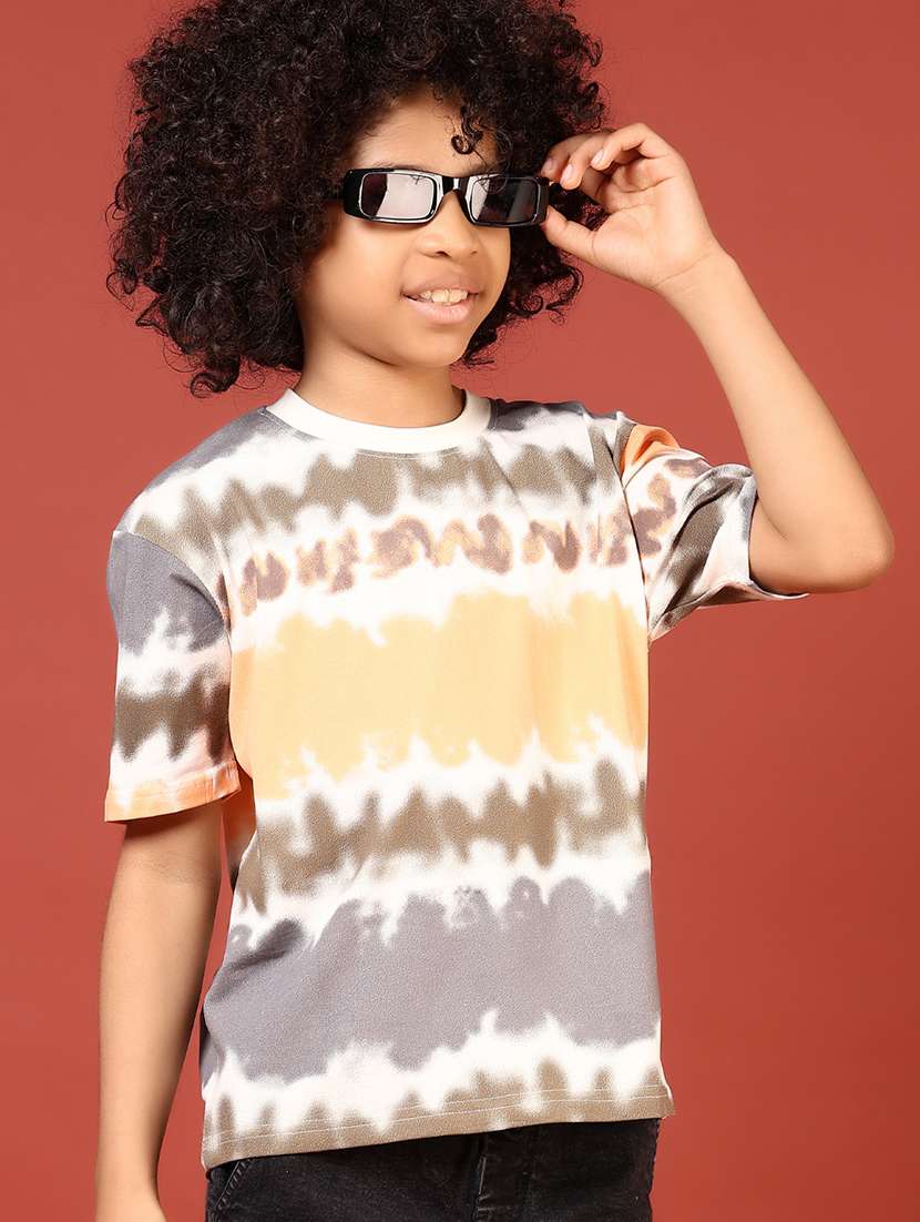 boys printed short sleeve regular fit t-shirt
